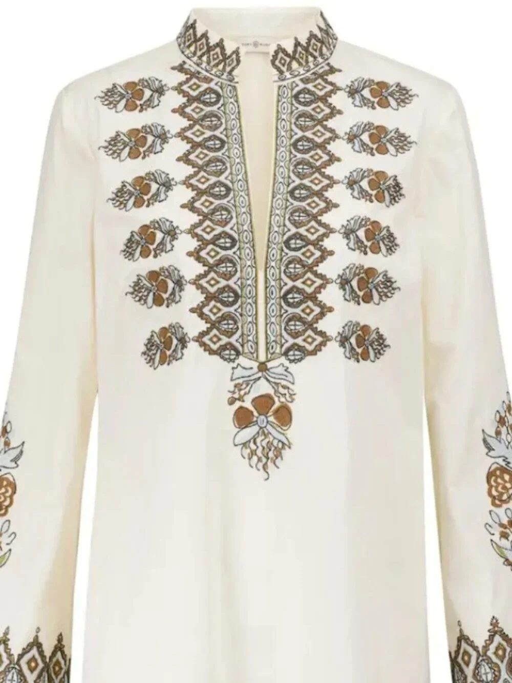 Tory Burch Embroidered Cotton Tunic Mini Size XL